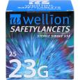 WELLION Safetylancets 23 G Sicherheitseinmallanz.