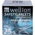 WELLION Safetylancets 25 G Sicherheitseinmallanz.