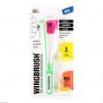 WINGBRUSH Starter-Set Halter m.3 Bürsten