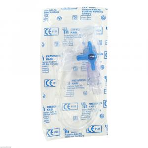 3-WEGE Hahn blau PSU 10 cm Leitung 2x4 mm kn.stab.