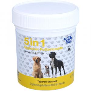 5IN1 täglicher Futterzusatz Kautabletten f.Hunde