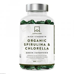 AAVALABS Spirulina & Chlorella Komplex vegan Kaps.