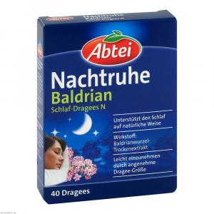 ABTEI Nachtruhe Baldrian Schlaf-Dragees N
