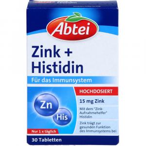 ABTEI Zink+Histidin Tabletten Titandioxidfrei