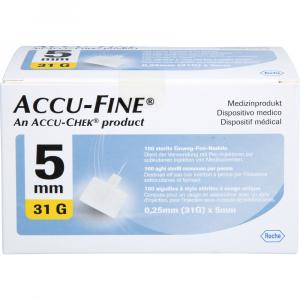 ACCU FINE sterile Nadeln f.Insulinpens 5 mm 31 G