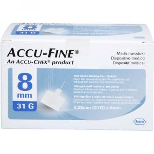 ACCU FINE sterile Nadeln f.Insulinpens 8 mm 31 G