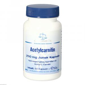ACETYLCARNITIN 250 mg Junek Kapseln