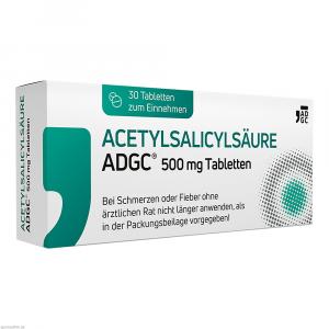 ACETYLSALICYLSÄURE ADGC 500 mg Tabletten