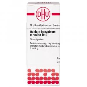ACIDUM BENZOICUM e resina D 10 Globuli Ind.Fert.