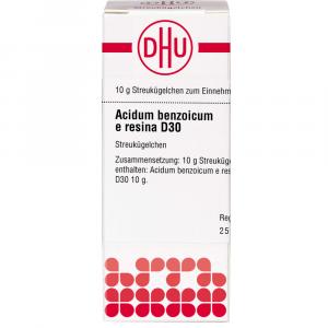 ACIDUM BENZOICUM E Resina D 30 Globuli