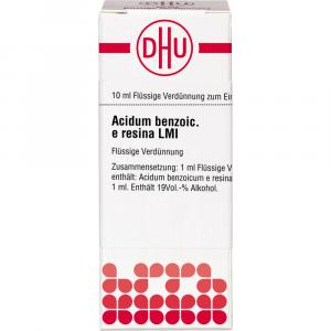ACIDUM BENZOICUM e resina LM I Dilution Ind.Fert.