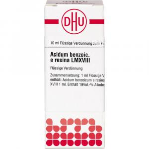 ACIDUM BENZOICUM e resina LM XVIII Dilution
