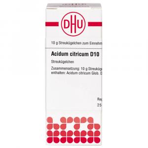 ACIDUM CITRICUM D 10 Globuli Ind.Fert.
