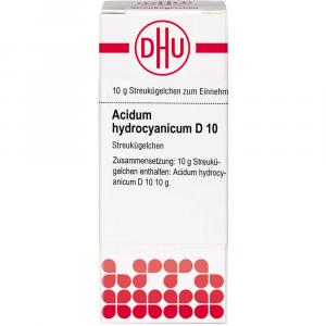 ACIDUM HYDROCYANICUM D 10 Globuli Ind.Fert.