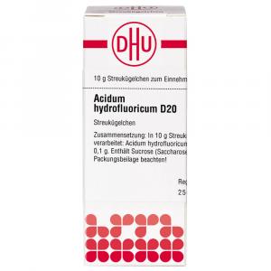 ACIDUM HYDROFLUORICUM D 20 Globuli Ind.Fert.