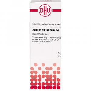 ACIDUM SULFURICUM D 4 Dilution