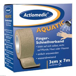 ACTIOPLAST Schnellverband 3cmx7m hautfarben