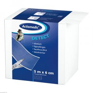 ACTIOPLAST Wundplast EL 6 cmx5 m Tex. blau det.