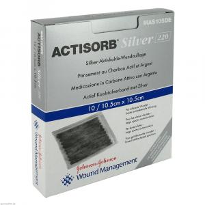 ACTISORB 220 Silver 10,5x10,5 cm steril Kompressen