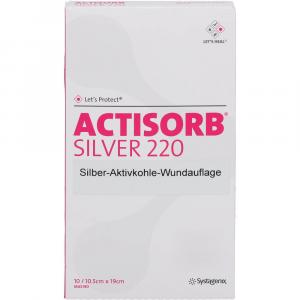 ACTISORB 220 Silver 10,5x19 cm steril Kompressen