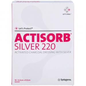 ACTISORB 220 Silver 6,5x9,5 cm steril Kompressen