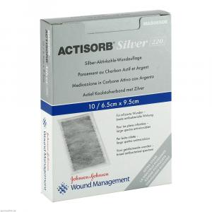 ACTISORB 220 Silver 6,5x9,5 cm steril Kompressen
