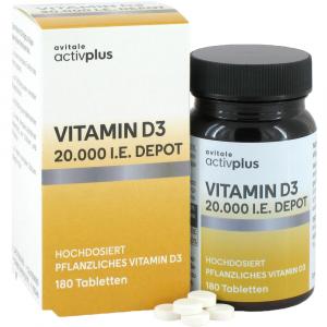 ACTIVPLUS Vitamin D3 20.000 I.E. Depot Tabletten
