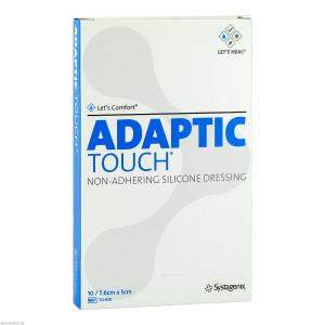 ADAPTIC Touch 5x7,6 cm nichthaft.Sil.Wundauflage
