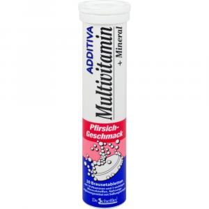 ADDITIVA Multivit.+Mineral Pfirsich R Brausetabl.