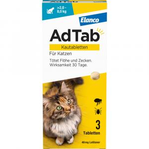 ADTAB 48 mg Kautabletten für Katzen >2-8 kg