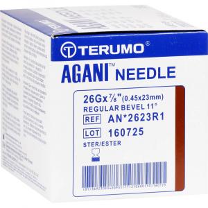 AGANI Kanüle 26 G 23 mm braun