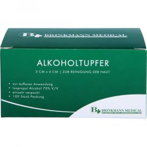 ALKOHOLTUPFER 3x6 cm steril