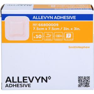 ALLEVYN Adhesive 7,5x7,5 cm haftende Wundauflage