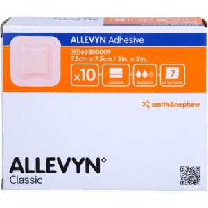 ALLEVYN Adhesive 7,5x7,5 cm haftende Wundauflage