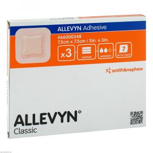ALLEVYN Adhesive 7,5x7,5 cm haftende Wundauflage