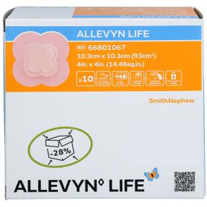 ALLEVYN Life 10,3x10,3 cm Silikonschaumverband