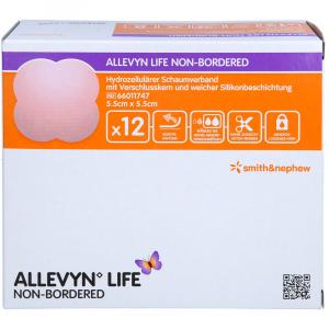 ALLEVYN Life non-bordered 5,5x5,5 cm Silik.Schaumv