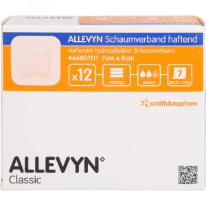 ALLEVYN Schaumverband 7x8 cm haftend