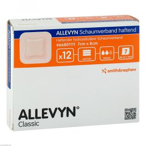 ALLEVYN Schaumverband 7x8 cm haftend