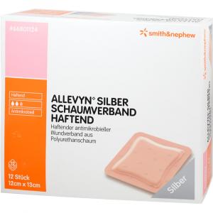 ALLEVYN Silber Schaumverb.12x13 cm haftend