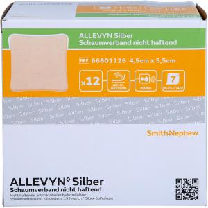 ALLEVYN Silber Schaumverb.4,5x5,5 cm nicht haftend