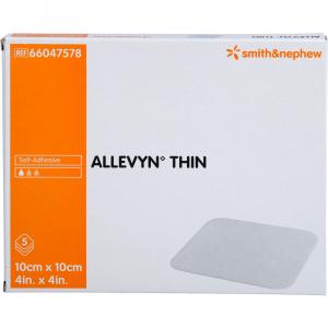 ALLEVYN Thin 10x10 cm dünne Wundauflage