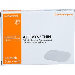 ALLEVYN Thin 5x6 cm dünne Wundauflage