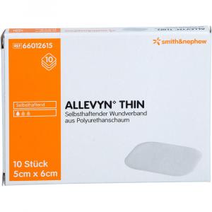 ALLEVYN Thin 5x6 cm dünne Wundauflage