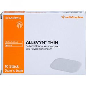 ALLEVYN Thin 5x6 cm dünne Wundauflage