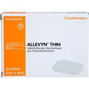 ALLEVYN Thin 5x6 cm dünne Wundauflage