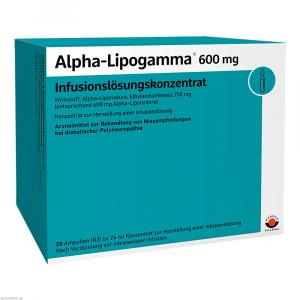 ALPHA-LIPOGAMMA 600 mg Infusionslösungskonz.