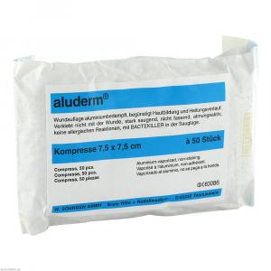 ALUDERM Kompressen 7,5x7,5 cm