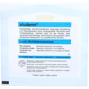 ALUDERM Lochkompressen 8x9 cm Ch 32