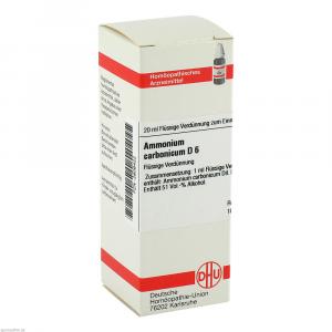 AMMONIUM CARBONICUM D 6 Dilution